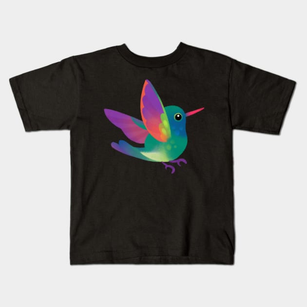 Broad-billed Hummingbird Kids T-Shirt by pikaole